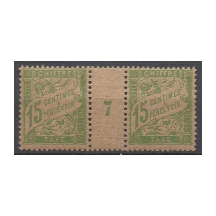 Timbre de collection France - Taxe 030 Millésime 7GC (1917)