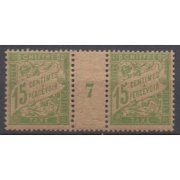 Timbre de collection France - Taxe 030 Millésime 7GC (1917)