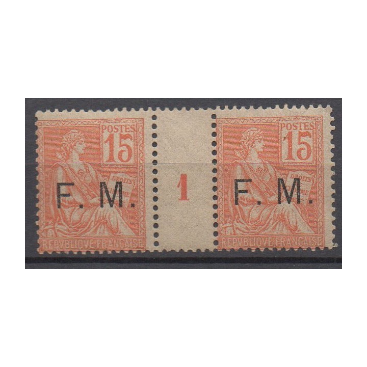 Timbre de collection France - Franchise Militaire 01 Millésime 1 (1901)