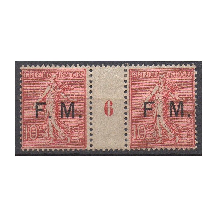 Timbre de collection France - Franchise Militaire 04 Millésime 6 (1906)