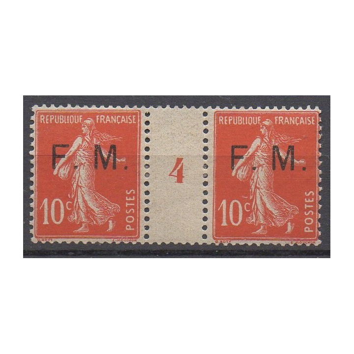 Timbre de collection France - Franchise Militaire 05 Millésime 4 (1914)
