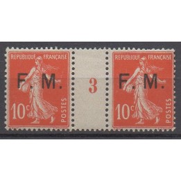 Timbre de collection France - Franchise Militaire 05 Millésime 3 (1913)