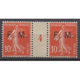 Timbre de collection France - Franchise Militaire 05 Millésime 4 (1914)
