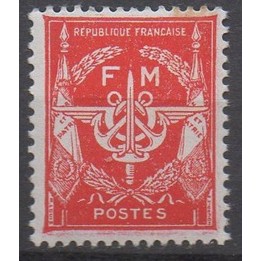 Timbre de collection France - Franchise Militaire 12a