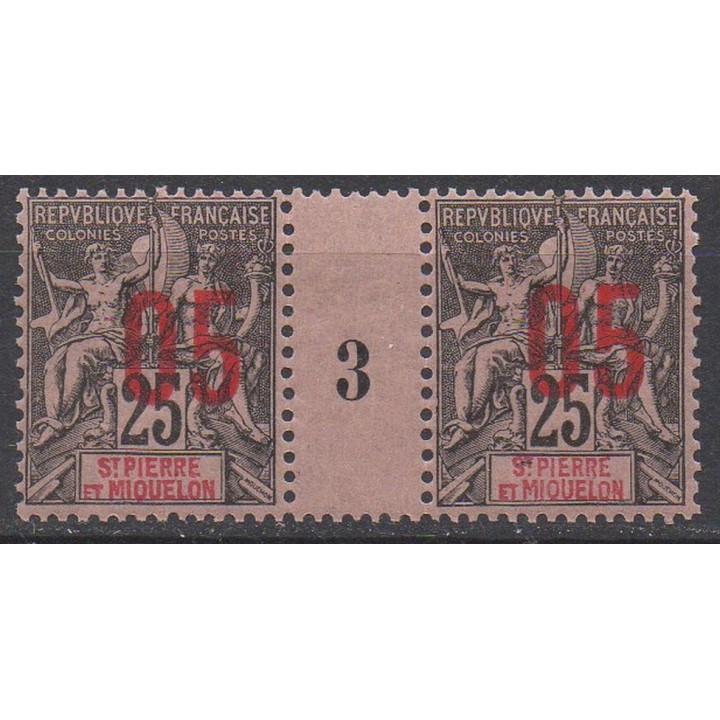 Timbre de collection Saint-Pierre et Miquelon - 0098 Millésime 3 (1893)