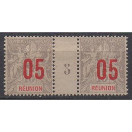 Timbre de collection Reunion - 073 Millésime 5 (1905)