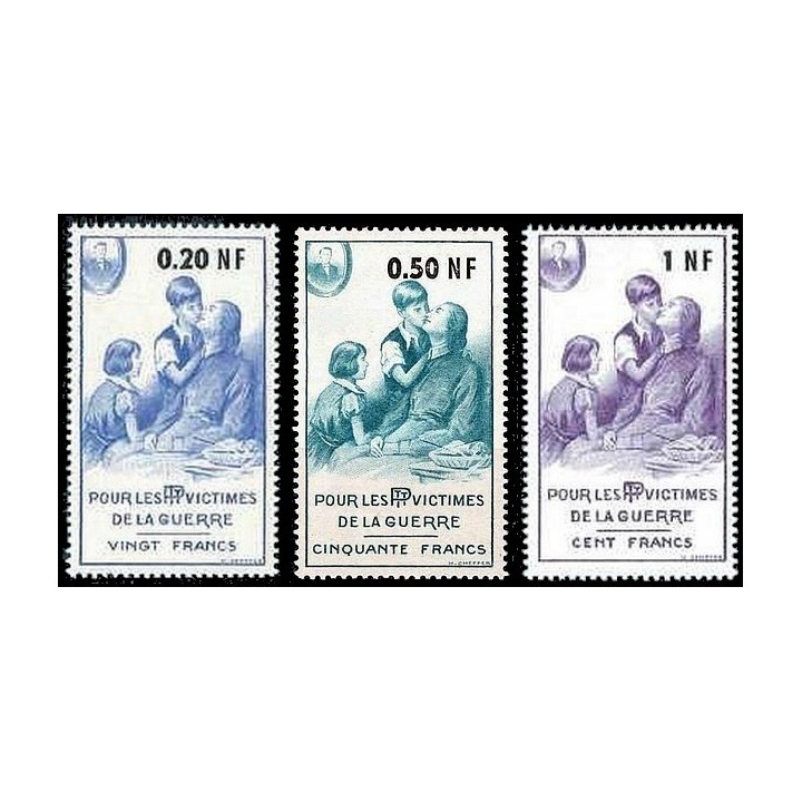 Timbre de collection France - Bienfaisance 75 à 77