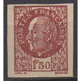 Timbre de collection France - 0517g FFI Non Dentelé NSG
