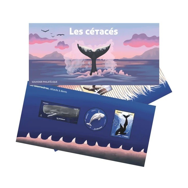 Timbre de collection France - Bloc Souvenir 236 avec étui - Les cétacés