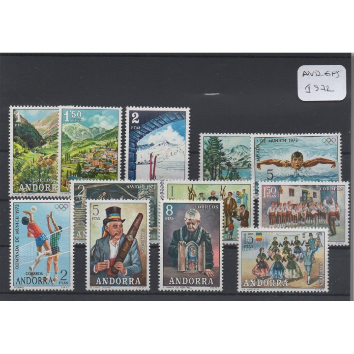 Andorre Espagnol - Année Complète 1972
