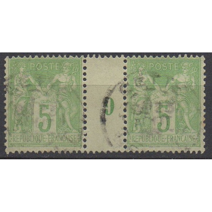 Timbre de collection France - 0102 Millésime 0 (1900)