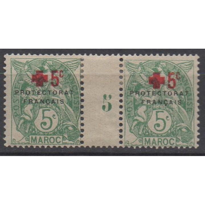 Timbre de collection Maroc - 059 Millesime 5 (1915)