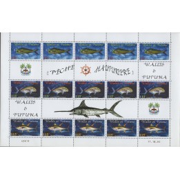 Timbre de collection Wallis et Futuna - 0543 à 0545 - Feuille