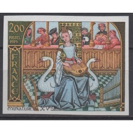 Timbre de collection France - 2033a Non Dentelé