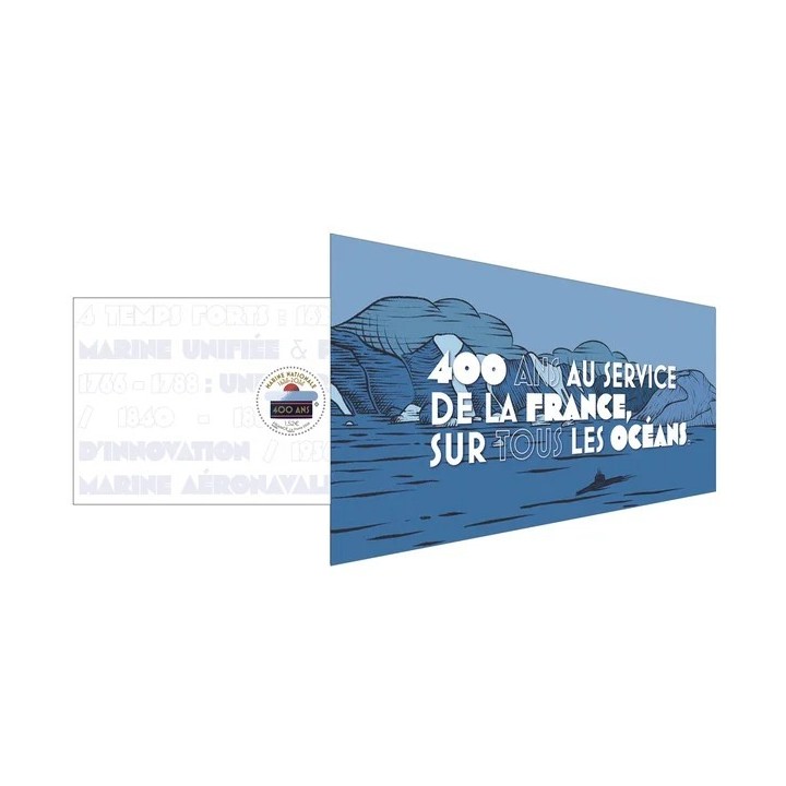 Timbre de collection France - Bloc Souvenir 2026 avec étui - 400 ans de la Marine nationale (1626-2026)
