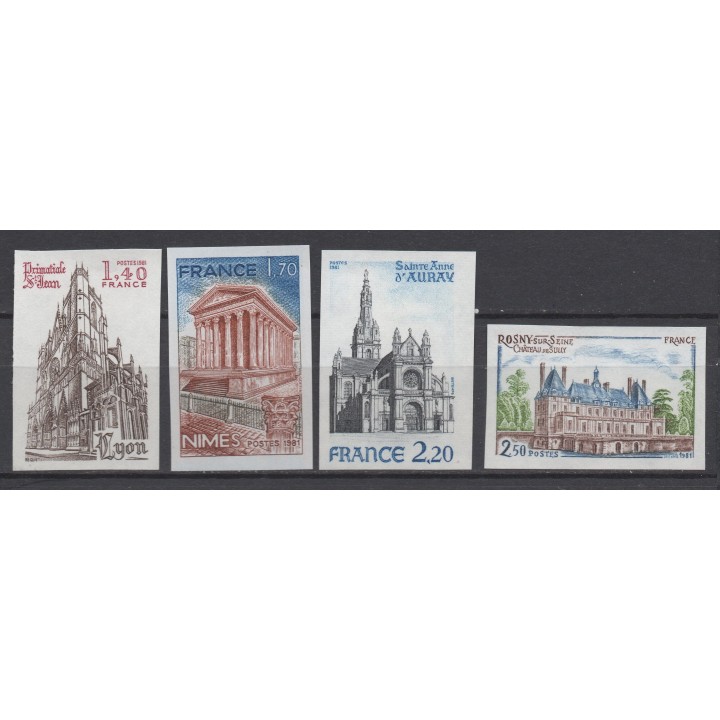 Timbre de collection France - 2132 à 2135 Non Dentelé