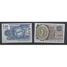 Timbre de collection France - 2207 et 2208 Non Dentelé