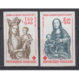 Timbre de collection France - 2295 et 2296 Non Dentelé