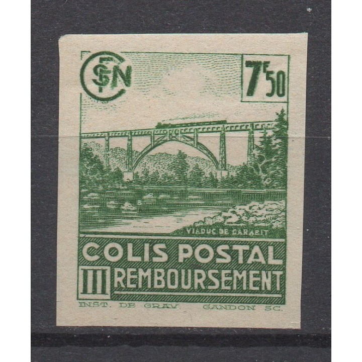 Timbre de collection France - Colis Postaux 190Ba Non Dentelé