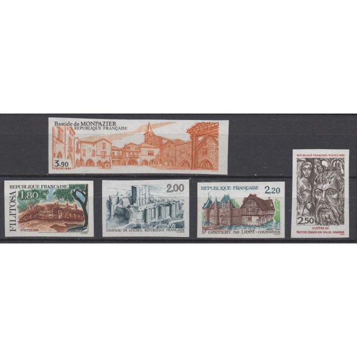 Timbre de collection France - 2401 à 2405 Non Dentelé