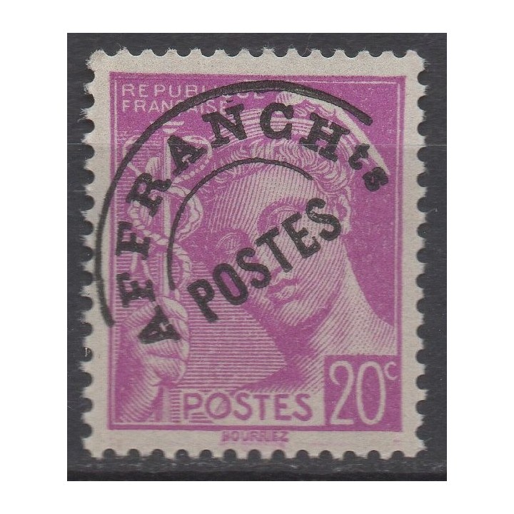 Timbre de collection France - Préoblitéré 078a