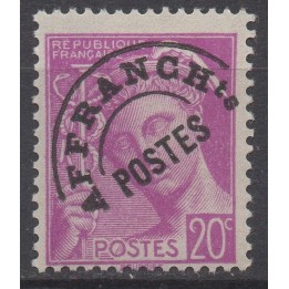 Timbre de collection France - Préoblitéré 078e
