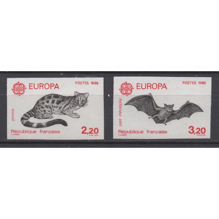 Timbre de collection France - 2416 et 2417 Non Dentelé