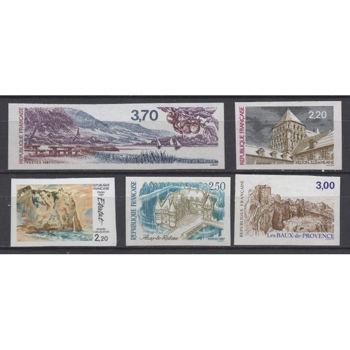Timbre de collection France - 2462 à 2466 Non Dentelé