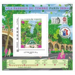Timbre de collection France - Bloc FFAP 26 - La passion du timbre - Paris 2026