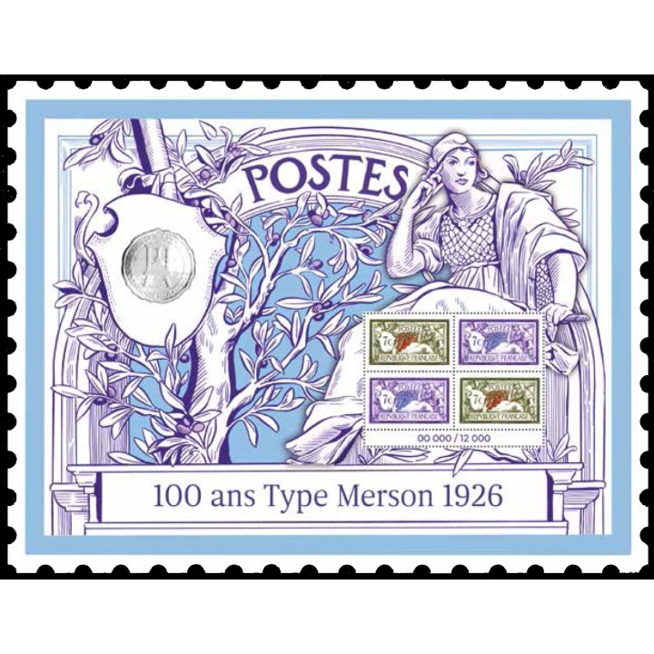 Timbre de collection France - 2026 Affiche 100 ans type Merson 1926 2x7€ - Hors Abonnement