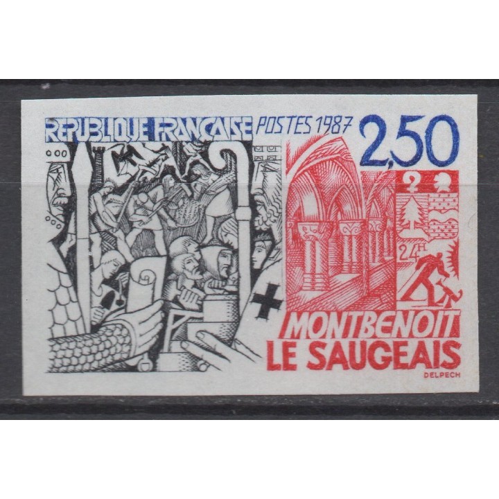 Timbre de collection France - 2495a Non Dentelé