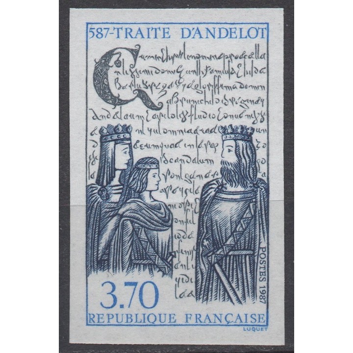 Timbre de collection France - 2500a Non Dentelé