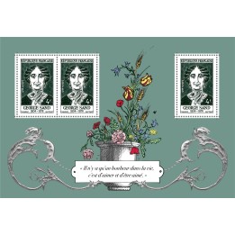 Timbre de collection France - Feuillet 2026 Georges Sand