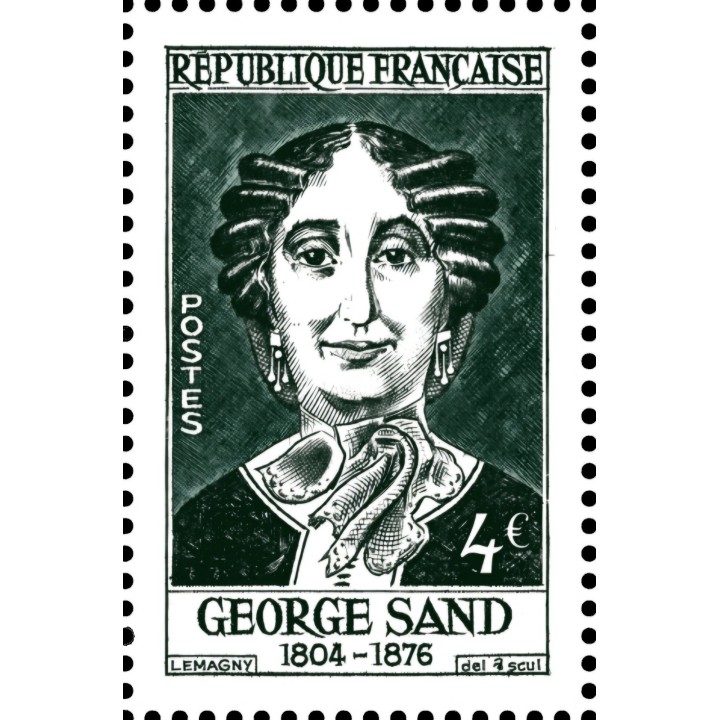 Timbre de collection France - 5995 Timbre issu du Feuillet 2026 Georges Sand