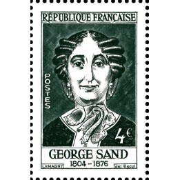 Timbre de collection France - Timbre issu du Feuillet 2026 Georges Sand