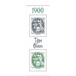 Timbre de collection France - Couverture du Carnet C1538 \"Type Blanc 1900 - Mondial du timbre 2026\"