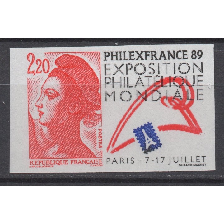 Timbre de collection France - 2524a Non Dentelé