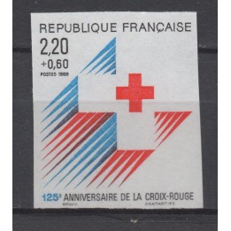 Timbre de collection France - 2555b Non Dentelé