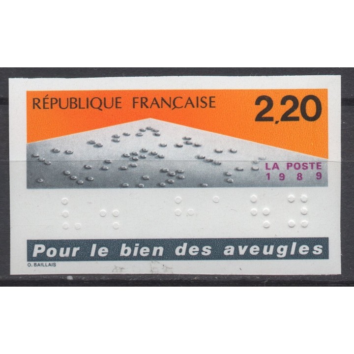 Timbre de collection France - 2562a Non Dentelé