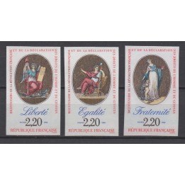 Timbre de collection France - 2573 à 2575 Non Dentelé