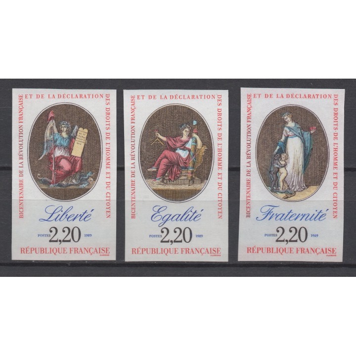 Timbre de collection France - 2573 à 2575 Non Dentelé