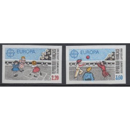 Timbre de collection France - 2584 et 2585 Non Dentelé