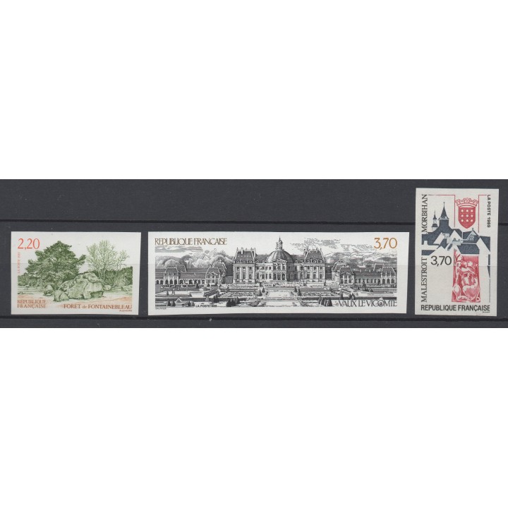 Timbre de collection France - 2586 à 2588 Non Dentelé