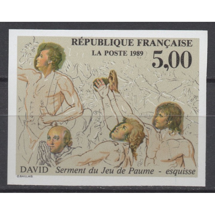 Timbre de collection France - 2591a Non Dentelé