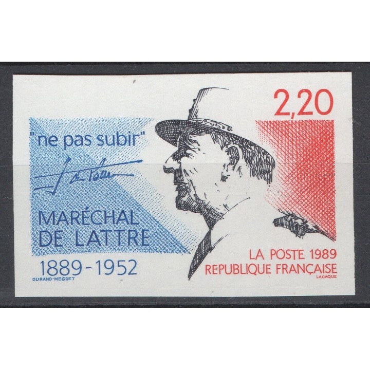 Timbre de collection France - 2611a Non Dentelé