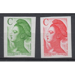 Timbre de collection France - 2615 et 2616 Non Dentelé