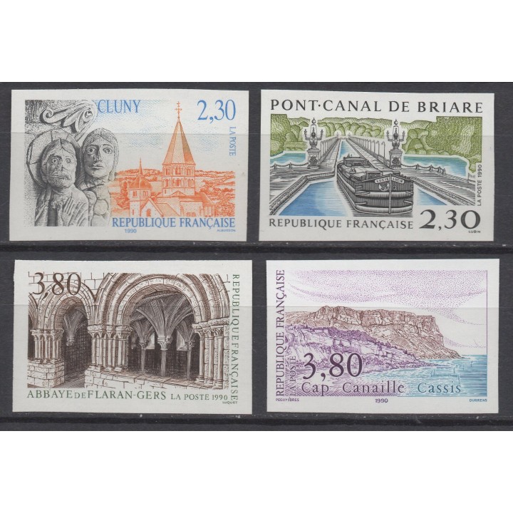Timbre de collection France - 2657 à 2660 Non Dentelé