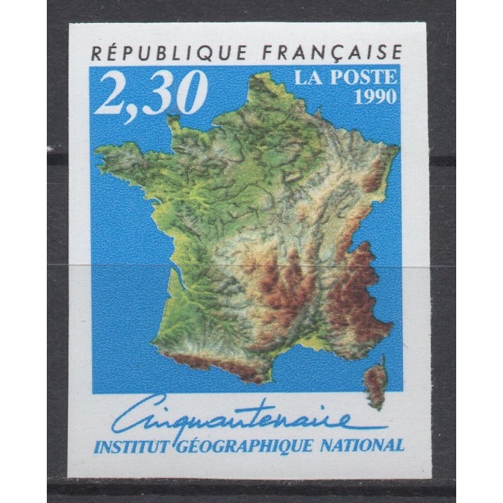 Timbre de collection France - 2662a Non Dentelé
