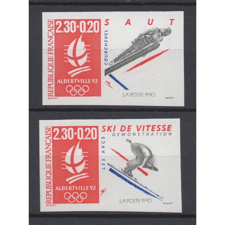 Timbre de collection France - 2674 et 2675 Non Dentelé