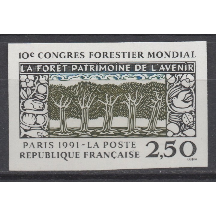 Timbre de collection France - 2725a Non Dentelé
